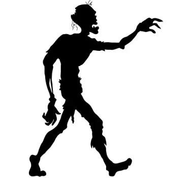Zombie Silhouette Sticker - TenStickers