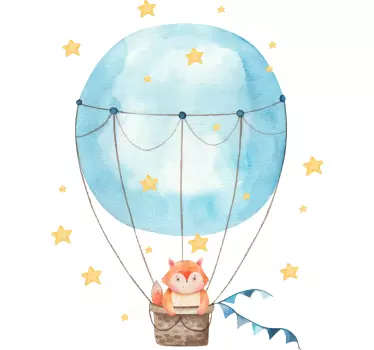 Hot Air Balloon Ride wall stickers for kid - TenStickers