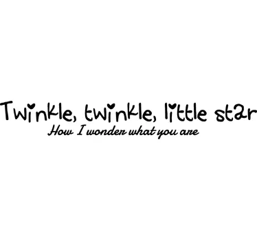 Twinkle Little Star Wall Decal - TenStickers