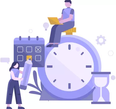 Productivity Time Management object sticker - TenStickers
