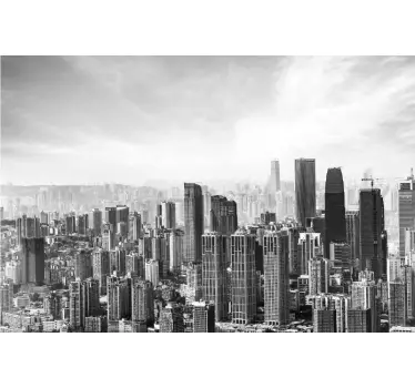 City view wardrobe decoration decals for furniture - TenStickers