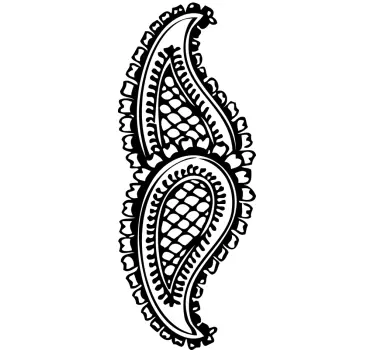 Indian Pattern Motif Wall Sticker - TenStickers