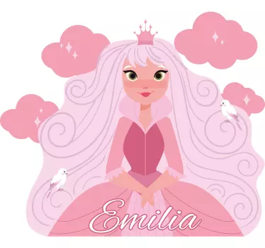 Princess Character Customization wall stickers for kid - TenStickers