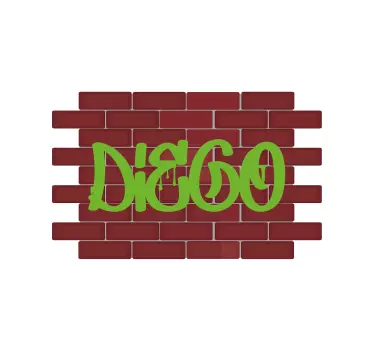 Custom Name Graffiti bike sticker - TenStickers