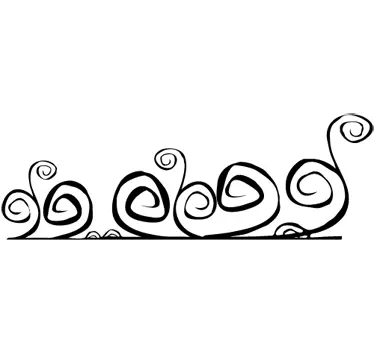 Winding Headboard Wall Decal - TenStickers