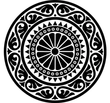 Classic Rosette Mandala Wall Sticker - TenStickers