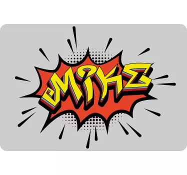 Comic Style Name laptop skin - TenStickers