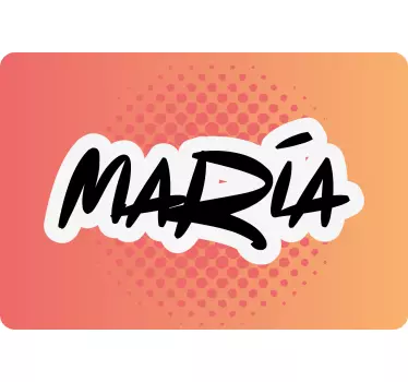 Custom orange graffiti laptop skin - TenStickers