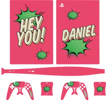 Comic Style Character PS5 skin - TenStickers