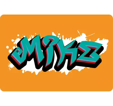 Bold graffiti with name laptop skin - TenStickers