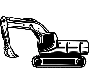 Object sticker excavator construction equipment - TenStickers