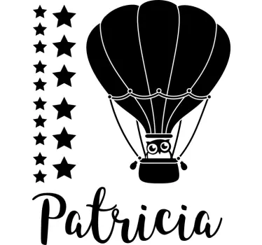 Custom balloon in the sky wall stickers for kid - TenStickers