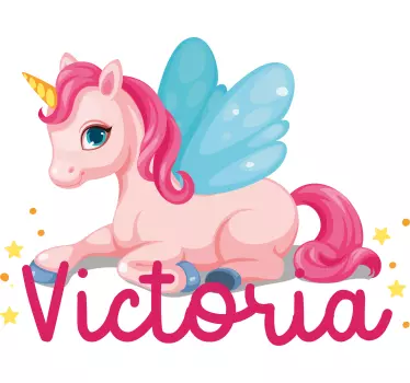Magical custom unicorn wall stickers for kid - TenStickers