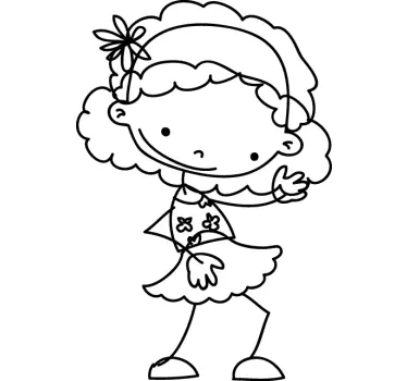 Little Girl Kids Decal - TenStickers