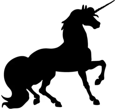 Unicorn Silhouette Wall Sticker - TenStickers