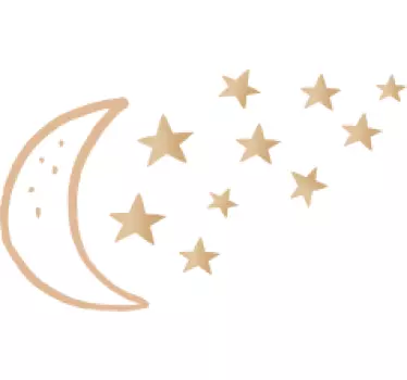 Celestial Bodies and Night Sky wall stickers for kid - TenStickers
