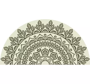Elegant Mandala Pattern bedroom wall sticker - TenStickers