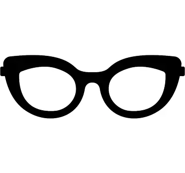 Glasses for Women MacBook Sticker - TenStickers