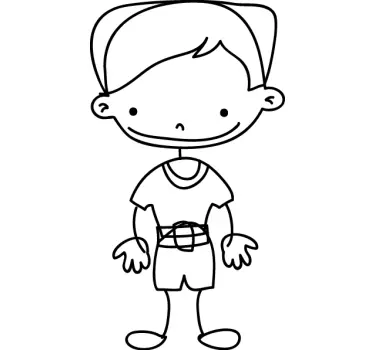 Child Character Illustration wall stickers for kid - TenStickers