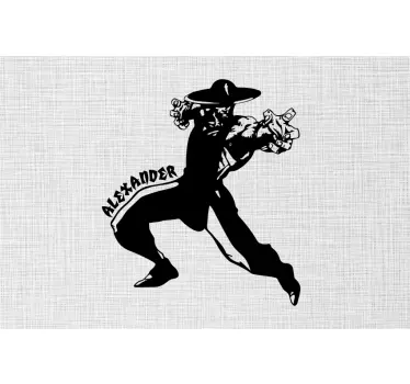 Customizable Action Character laptop skin - TenStickers