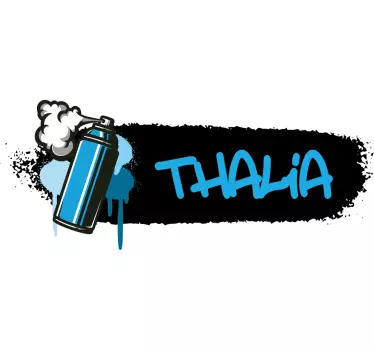 Personalized Spray Can wall sticker - TenStickers