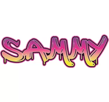 Text sticker personalized name art - TenStickers