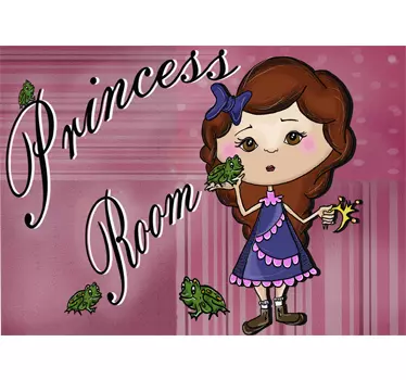 Princess Room Illustration Decal - TenStickers