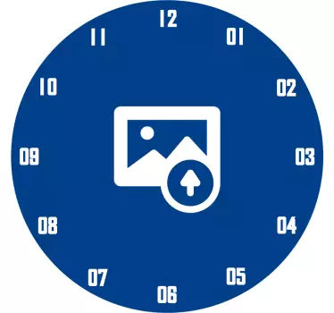 Personalised Photo Wall Clock Sticker - TenStickers