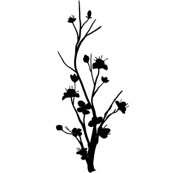 Slim Tree Wall Sticker - TenStickers