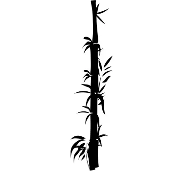 Oriental Bamboo Decal - TenStickers
