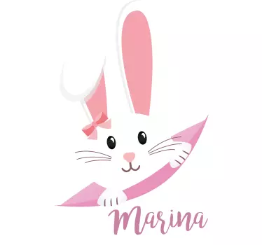 Nursery wall sticker cute bunny design - TenStickers
