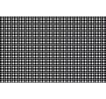 Black Checkered Pattern credit card sticker - TenStickers