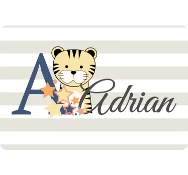 Laptop skin custom baby tiger design - TenStickers
