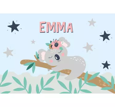 Koala Floral Design laptop skin - TenStickers