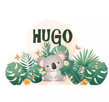 Pet wall art koala jungle design - TenStickers