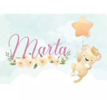 Cute Lion Character laptop skin - TenStickers