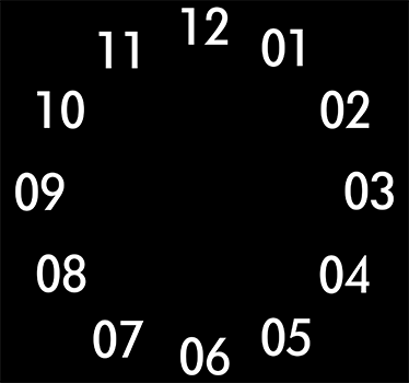 Square Wall Clock Sticker - TenStickers