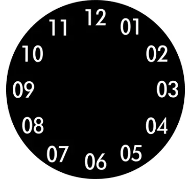 Round Wall Clock Sticker - TenStickers