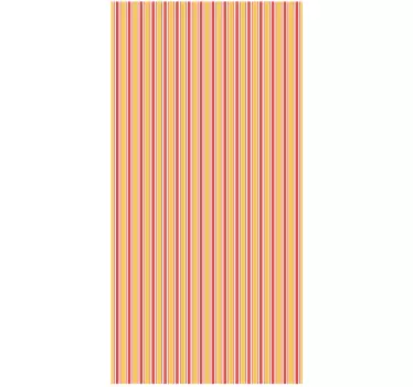 Horizontal striped design calid tones glass door sticker - TenStickers