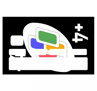 UNO cards color designs credit card sticker - TenStickers