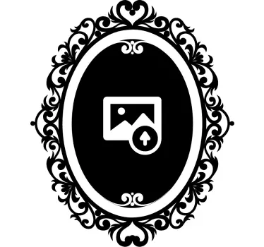 Personalised Portrait Frame Wall Sticker - TenStickers
