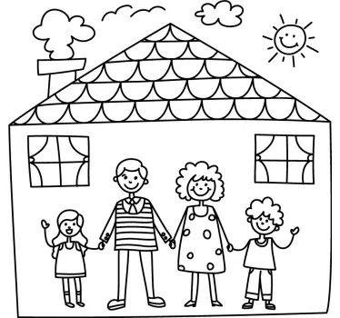 Kids Family Sticker - TenStickers
