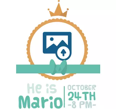 Wall stickers for kid cute baby announcement - TenStickers