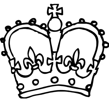 Queen Crown Decorative Decal - TenStickers