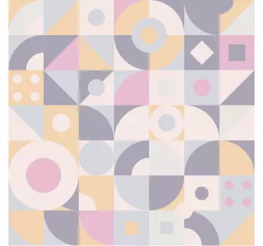 Geometric Multicolor Pattern object sticker - TenStickers