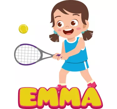 Young Tennis Player sports wall sticker - TenStickers