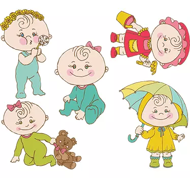 Kids Baby Sticker Pack - TenStickers
