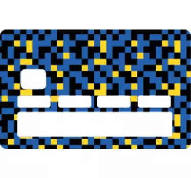 Abstract pattern credit card credit card sticker - TenStickers