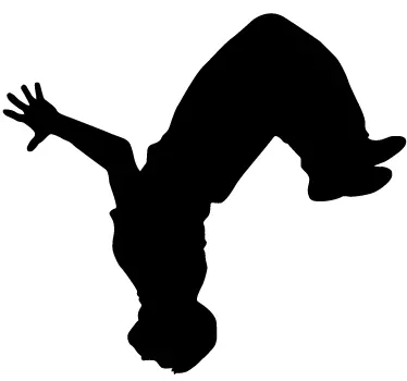 Parkour Somersault Sticker - TenStickers