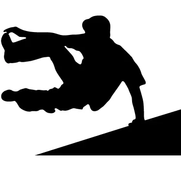 Parkour Silhouette Sticker - TenStickers